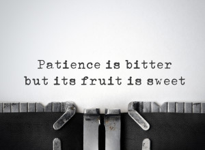 La pazienza di chi ha ragione